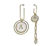 E12 Letter A Asymmetrical Tassel Earrings Hook Korean Ear Jewelry for Girls Women Decorative Party Wedding