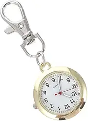 [DEARMAMY] 1pc Nurse Watch Gold Watch Automatic Watch Mens Watches Gold Pocket Watch Silver Bracelet Watch Silver Watch Clip Fob Watch Calculator Watch Golden Buckle Material: Stainless Steel