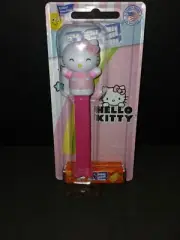 NEW Pink Hello Kitty Pez Dispenser With Orange Flavored Pez Candy