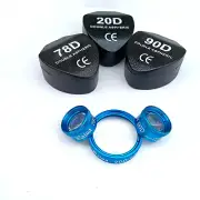 Double Aspheric Lens 20D 90D & 78D Blue Colour With Box & Manual