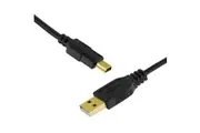 3m USB 2.0 Cable Type A Standard to USB Mini Type B Gold Plated