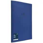 Aqua Drops Display Book A4 10 Pockets Vivid Navy
