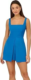 [Adrianna Papell] Women's Crepe Overlay Romper