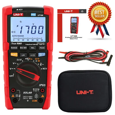 A● UNI-T UT-196 1700V DC True RMS Digital Professional Multimeter Backlight