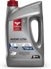 TRIAX Marine Ultra 25W-40 4-Stroke Full Synthetic Marine Engine Oil (5 Quart Jug)