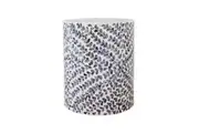 Lulu Mother of Pearl Inlay Side Table - Floral Blue