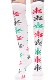 [HUF] Snowflake Knee High Socks