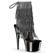 Rhinestone Fringe Sexy Platform Boots