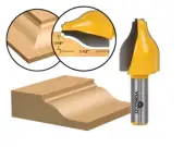 Ogee & Bead Vertical Raised Panel Router Bit - 1/2" Shank - Yonico 12148