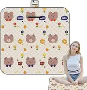 Large Picnic Blanket - Travel Picnic Blanket - Portable Cloth Mat Anti-Moisture Sand-Proof Lovely Rug 59x78in for Stadium Yard Tanning