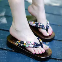 在飛比找樂天市場購物網優惠-木屐中國風cos女日式日本高跟和風少女人字拖中式厚底拖鞋木屐