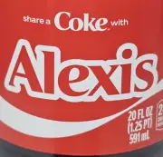Share a Coke with Alexis 2025 Personalized Gift Coca~Cola Bottle 20oz
