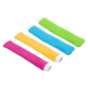 4Pcs Badminton Racket Towel Grip Sweatband, Yellow/Green/Fuchsia/Sky Blue