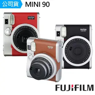 【FUJIFILM 富士】instax MINI 90 拍立得(公司貨-贈拍立得底片套餐)