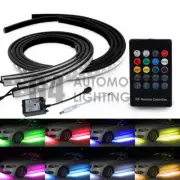 4x 8 Color RGB 5050 Strips LED Under Car Glow Underbody System Neon Light Kit