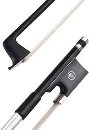 zolyet Well d Carbon 4/4 Violin Fiddle Bow Round Stick Exquisite Horseha Ebony Frog for 4 4 Violin