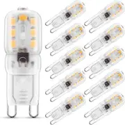 Pb 10-pack 3W G9 3000K, LED lamp, equivalent to 25W halogen lamp warm white