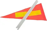 CAXUSD 1 Set Durable Bicycle Safety Flag Pole for Increased Visibility Lightweight Tear Resistant Design for Bikes Drift Cars More Easy Installation Traffic Warning Flag