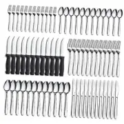 72-Pieces Silverware Sets for 12, Flatware Set with Steak Knives, 72 pieces