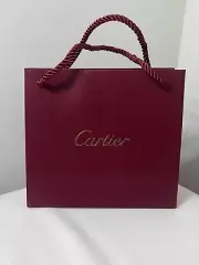 Cartier 100% Authentic Red Mini Small Shopping Bag Tote 8 x 7 x 3