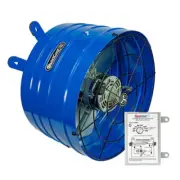 Gable Mount Attic Fan 120V 1945CFM 2 Speed Galvanized Steel Built In Thermostat