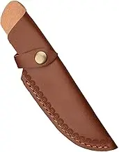 Leather Pocket Knife Sheath, Leather Belt Knife Sheath | Compact Pull Knife Carrier | Snap Closure Case, Folding Knife Holster for Pocket Knives with Belt Loop