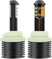 2X T20 7440 W21W 1156 BAU15S 3157 LED Car Lights - Dual Mode Daytime Running & Turn Signal Lights with Canbus Compatibility(1156 BAU15S,DRL White Turn Amber)
