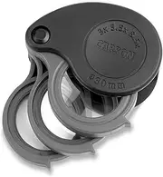 Carson TriView 3X/5.5X/8.5X and 5x/10x/15x Folding Loupes with Built-in Case (TV-15 and TV-36)