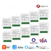 Tuya ZigBee Smart Light Switch 16A Smart Home Automation DIY Breaker 2 Way Lot