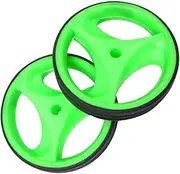SUPVOX 1 Set Flashing Auxiliary Wheel +bicycles Bike Mute Training Cycling Wheels with Bracket Support Wheels Accessories Balance Auxiliary Wheel Light Green