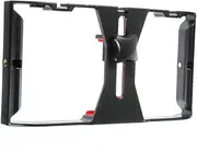 Smartphone Radio Rig Handheld Holder Filmmaker Case for Led Lights Microphone