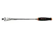 Snap On Tools NEW THRLLF72O ORANGE 1/4" Drive X-Long Quick Release Flex Ratchet