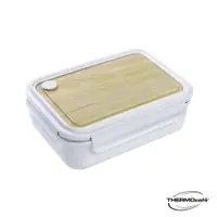 在飛比找蝦皮商城優惠-THERMOcafe 凱菲 不鏽鋼白色木紋保鮮盒800ml(