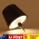 AU Wireless Wine Bottle Lamp 3 Color RGB LED Table Lamp Rechargeable Light(Bronz