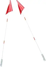 Abaodam 2Pcs Professional Cycling Flag with Fiberglass Flag Pole Tail Flag for Maximum Visibility Bicycles Scooters and Trailers Durable and Lightweight Safety Flag