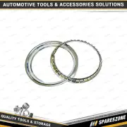 4 Pcs of PC Covers 16 Inch Chrome Steel Wheel Trim Ring Set - Chrome Plating