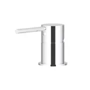 MEIR Round Brass Basin/Bath Pin Lever Mixer - Hob Mounted - Chrome