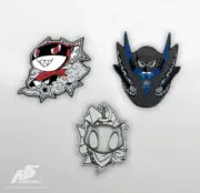 Persona 5 Mona Phantom, Attractive & Zorro Portrait x3 Figure Enamel PIN Set