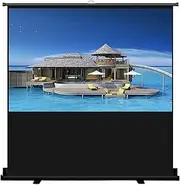 Smart Home 60 Inch Portable Projector Screen Pull Up Projection with Stand 16:9 4:3 Screen 8K Projection Screens(60inch (4-3))