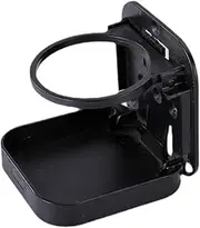 Okiyakusama Chair Cup Holder Cup Rack Black Practical Portable Space Saving Foldable Seat Accessories Bottle Holder Drink Bottle Rack