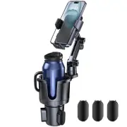 Car Cup Holder Phone Mount, 2 in 1 Cup Holder Cell Phone Holder with Expander...