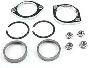 WUTONGMU Exhaust Flange Install Kit Pair Flanges Gaskets Nuts Washers Fit for Harley Big Twin