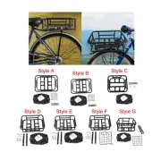 Bike Rear Basket Rear Bicycle Basket Portable Takeaways Carrier Heavy Duty Rear