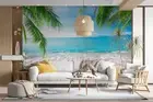 3D Tropic Seascape Wallpaper Wall Mural Removable Self-adhesive 210