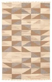 Vintage Hand Woven Carpet 5'5" x 8'0" Traditional Wool Kilim Rug