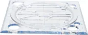 Architecture Drafting Template: Multi-Functional Ruler with Circle Arc and Angle Guides - Professional Plastic Tool for Blueprint Design