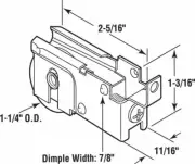 Slide-Co #13182 Patio Door Roller Assembly No 13182, Slide-Co