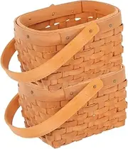 Elegant Bamboo Baskets 2pcs Mini Straw Baskets for Home Decor Party Props
