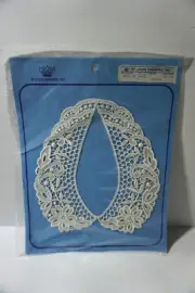 Vintage White Lace Collar Crown Orginals Rayon ST. louis Trimming, Inc.