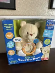 Fisher Price Teddy Baby First KNOWS YOUR NAME